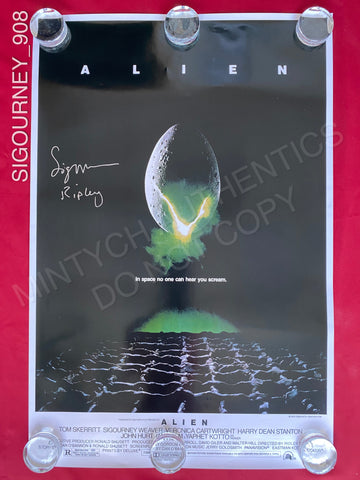 SIGOURNEY_908 - 27x40 Original Poster Autographed By Sigourney Weaver