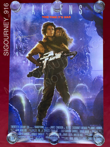 SIGOURNEY_916 - 24x36 Reproduction Poster Autographed By Sigourney Weaver