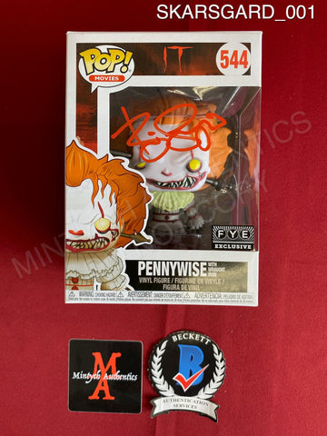 SKARSGARD_001 - Pop! Movies IT 544 Pennywise With Wrought Iron Funko Pop! Autographed By Bill Skarsgard