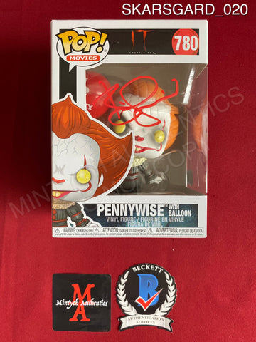 SKARSGARD_020 - It Chapter Two 780 Pennywise With Balloon Funko Pop! Autographed By Bill Skarsgard
