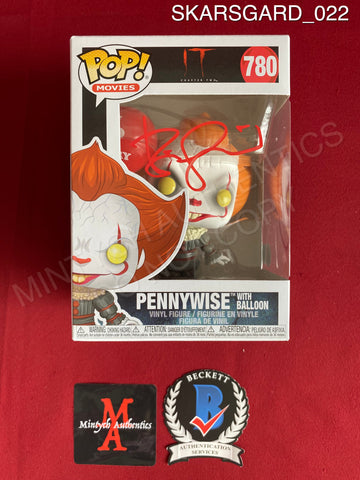 SKARSGARD_022 - It Chapter Two 780 Pennywise With Balloon Funko Pop! Autographed By Bill Skarsgard