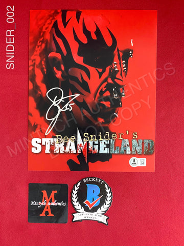 SNIDER_002 - 8x10 Photo Autographed By Dee Snider