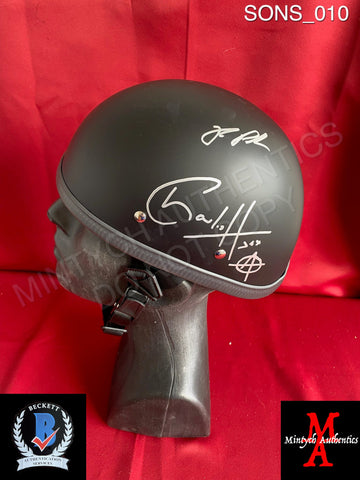SONS_010 - Motorcycle Helmet Autographed By Charlie Hunnam & Ron Perlman