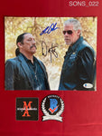 SONS_022 - 8x10 Photo Autographed By Ron Perlman & Danny Trejo