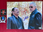 SONS_027 - 11x14 Photo Autographed By Ron Perlman & Danny Trejo