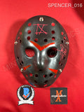 SPENCER_016 - Jason Voorhees Friday the 13th Mask Autographed By Spencer Charnas