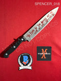 SPENCER_018 - Real 8" Steel Knife Autographed By Spencer Charnas