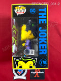 SPENCER_031 - Batman 370 The Joker Funko Pop! Autographed By Spencer Charnas