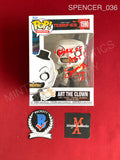 SPENCER_036 - Terrifier 1590 Art The Clown Funko Pop! Autographed By Spencer Charnas