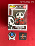 SPENCER_039 - Ghost Face 1607 Ghost Face Funko Pop! Autographed By Spencer Charnas