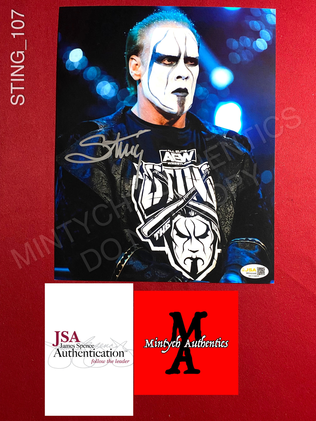 Sting WWE Autographed Collectibles – Mintych Authentics