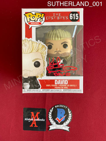 SUTHERLAND_001 - The Lost Boys 615 David Funko Pop! Autographed By Kiefer Sutherland