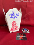 SUTHERLAND_010 - Lost Boys Chinese Take Out Box Prop Autographed By Kiefer Sutherland