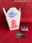 SUTHERLAND_012 - Lost Boys Chinese Take Out Box Prop Autographed By Kiefer Sutherland