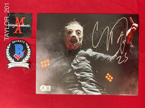 TAYLOR_201 - 8x10 Photo Autographed By Corey Taylor