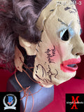 TCM_041 - Leatherface Trick or Treat Studios Mask Autographed By (6) Teri McMinn, Ed Neal, Allen Danzinger, William Vail, John Dugan, Ed Guinn
