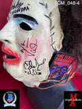 TCM_048 - Leatherface Trick or Treat Studios Mask Autographed By (6) Teri McMinn, Ed Neal, Allen Danzinger, William Vail, John Dugan, Ed Guinn