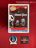 TEEGARDEN_001 - Ghost Face 1607 Ghost Face Funko Pop! Autographed By Aimee Teegarden