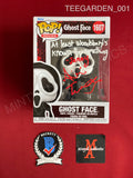 TEEGARDEN_001 - Ghost Face 1607 Ghost Face Funko Pop! Autographed By Aimee Teegarden