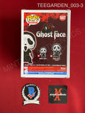 TEEGARDEN_003 - Ghost Face 1607 Ghost Face Funko Pop! Autographed By Aimee Teegarden