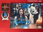 TERRIFIER_082 - 8x10 Photo Autographed By David Howard Thonrton & Lauren LaVera