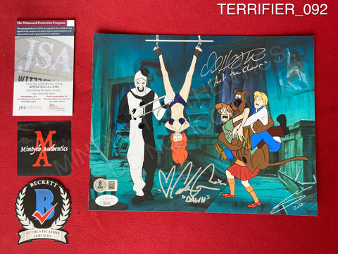 TERRIFIER_092 - 8x10 Photo Autographed By David Howard Thornton & Catherine Corcoran