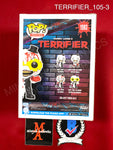 TERRIFIER_105 - Terrifier 1593 Art The Clown With Glasses CHASE Funko Pop! Autographed By David Howard Thornton