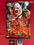 TERRIFIER_209 - 11x17 Photo Autographed By David Howard Thornton, Lauren LaVera, Elliott Fullam & Amelie McLain