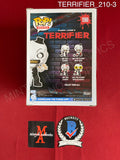 TERRIFIER_210 - Terrifier 1590 Art The Clown Funko Pop! Autographed By Daivid Howard Thornton, Lauren LaVera & Elliott Fullam