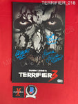 TERRIFIER_218 - 11x17 Photo Autographed By Daivid Howard Thornton, Lauren LaVera & Elliott Fullam
