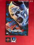 TERRIFIER_315 - 11x17 Photo Autographed By David Howard Thornton, Lauren LaVera, Elliott Fullam, Samantha Scaffidi, Margaret Anne Florence, Alexa Robertson, Krsy Fox, Mason Mecartea, Anotella Rose & Daniel Roebuck