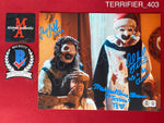 TERRIFIER_403 - 8x10 Photo Autographed By David Howard Thornton, Samantha Scaffidi & Margaret Anne Florence