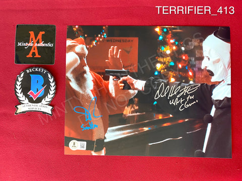 TERRIFIER_413 - 8x10 Photo Autographed By David Howard Thornton & Daniel Roebuck
