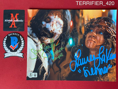 TERRIFIER_420 - 8x10 Photo Autographed By Lauren LaVera & Samantha Scaffidi