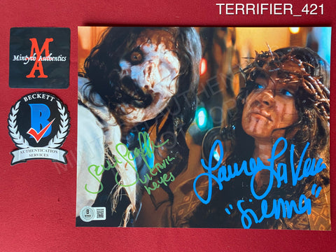 TERRIFIER_421 - 8x10 Photo Autographed By Lauren LaVera & Samantha Scaffidi