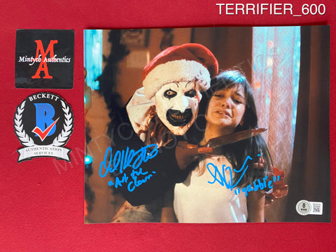 TERRIFIER_600 - 8x10 Photo Autographed By David Howard Thornton & Antonella Rose