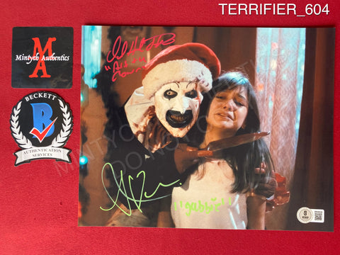 TERRIFIER_604 - 8x10 Photo Autographed By David Howard Thornton & Antonella Rose