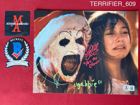 TERRIFIER_609 - 8x10 Photo Autographed By David Howard Thornton & Antonella Rose