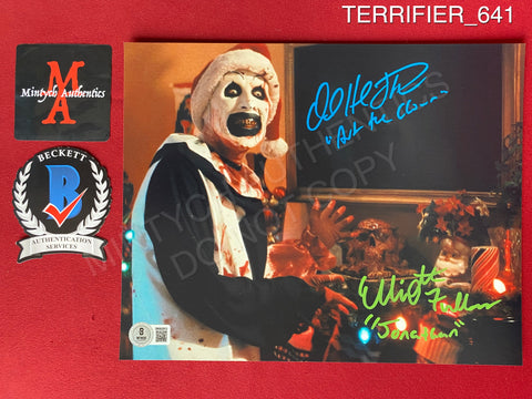 TERRIFIER_641 - 8x10 Photo Autographed By David Howard Thornton & Elliott Fullman