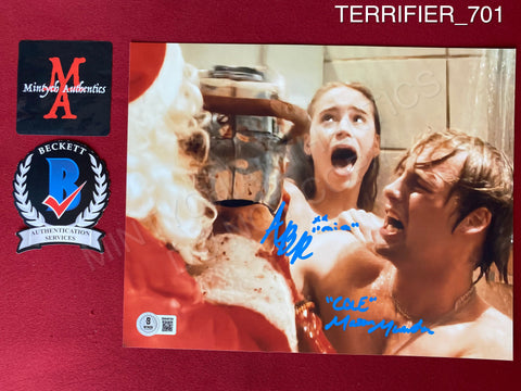 TERRIFIER_701 - 8x10 Photo Autographed By Alexa Blair Roberston & Mason Mecartea