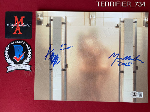 TERRIFIER_734 - 8x10 Photo Autographed By Alexa Blair Roberston & Mason Mecartea