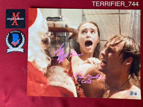 TERRIFIER_744 - 11x14 Photo Autographed By Alexa Blair Roberston & Mason Mecartea