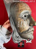 THANKSGIVING_057 - Thanksgiving Trick Or Treat Studios John Carver Burnt Mask Autographed By Alex Armbruster & Karen Cliche