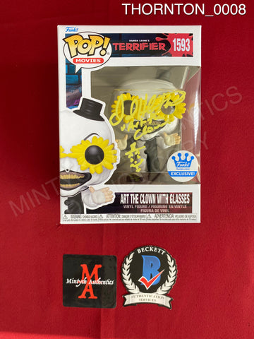 THORNTON_0008-P - Terrifier 1593 Art The Clown With Glasses Funko Pop! Autographed By David Howard Thornton