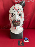 THORNTON_0100 - Art The Clown (Bloody Version) Trick Or Treat Studios Mask Autographed By David Howard Thornton