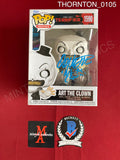 THORNTON_0105 - Terrifier 1590 Art The Clown Funko Pop! Autographed By David Howard Thornton