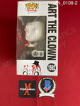 THORNTON_0108 - Terrifier 1592 Art The Clown (Bloody) Funko Pop! Autographed By David Howard Thornton