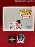 THORNTON_0108 - Terrifier 1592 Art The Clown (Bloody) Funko Pop! Autographed By David Howard Thornton