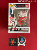 THORNTON_0110 - Terrifier 1592 Art The Clown (Bloody) Funko Pop! Autographed By David Howard Thornton