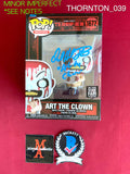 THORNTON_039 - Terrifier 1672 Art The Clown Hot Topic Scare Fair Exclusive Funko Pop! (Imperfect) Autographed By David Howard Thornton